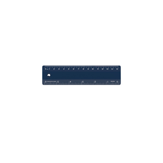 15cm Rulers Navy